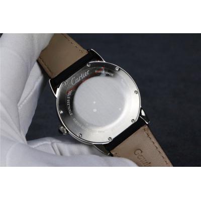 Replica Ronde A21j Automatic Movement Mens Watch Black Dial Nylon Strap E98