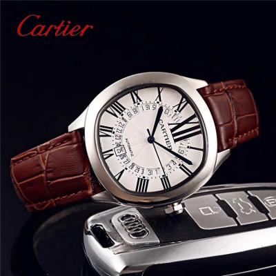 Replica Drive  A21j Automatic Movement Mens Watch White Dial Leather Strap A E105