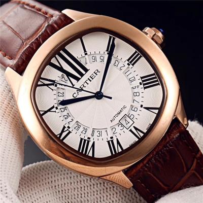 Replica Drive  A21j Automatic Movement Mens Watch White Dial Leather Strap A E105