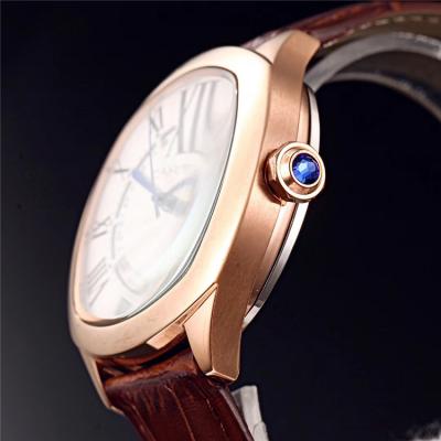 Replica Drive  A21j Automatic Movement Mens Watch White Dial Leather Strap A E105