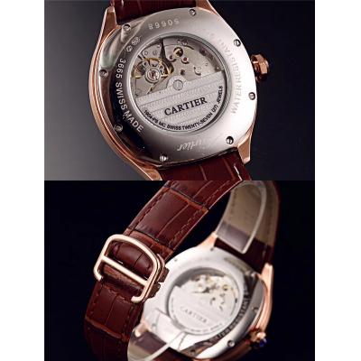 Replica Drive  A21j Automatic Movement Mens Watch White Dial Leather Strap A E105