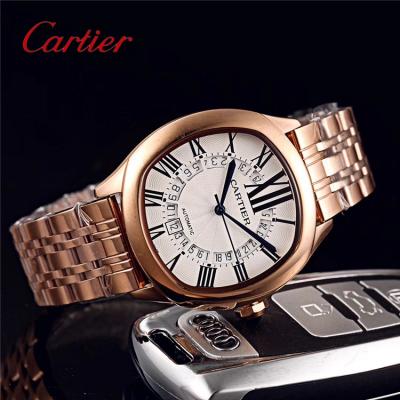 Replica Drive  A21j Automatic Movement Mens Watch Black Dial Jubilee Bracelet Rose Gold B E105