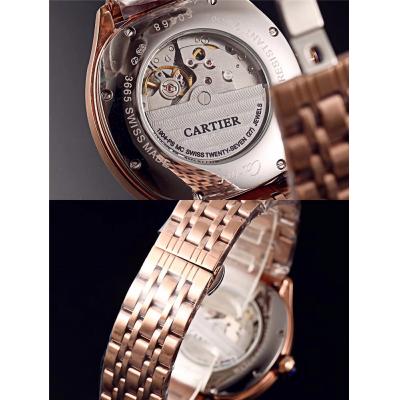 Replica Drive  A21j Automatic Movement Mens Watch Black Dial Jubilee Bracelet Rose Gold B E105