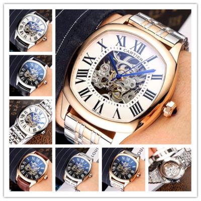 Replica Drive A21j Automatic Movement Mens Watch Skeleton Dial Two Tone Rose Gold E109