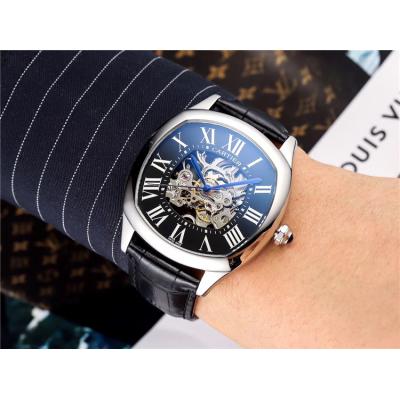 Replica Drive A21j Automatic Movement Mens Watch Skeleton Dial Two Tone Rose Gold E109