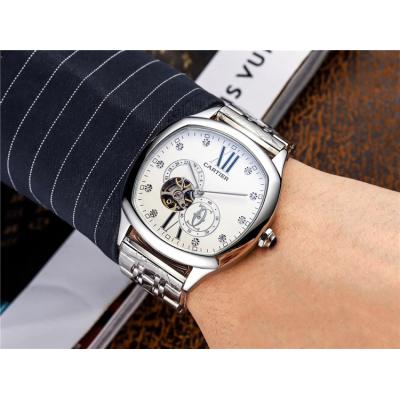 Replica Drive A21j Automatic Movement Mens Watch Tourbillon Dial Stainless Steel E110