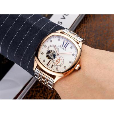 Replica Drive A21j Automatic Movement Mens Watch Tourbillon Dial Stainless Steel E110