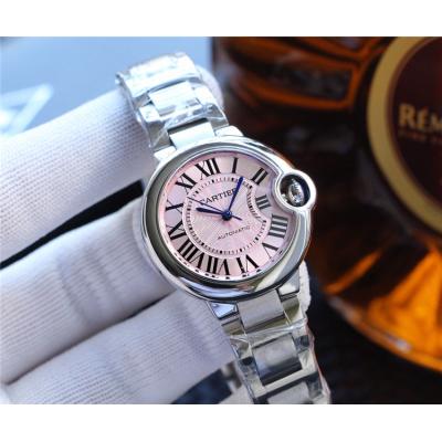 Replica Ballon Bleu NH05 Automatic Movement Womens Watch Pink Dial Stainless Steel E112