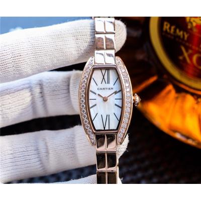 Replica Tonneau Swiss Quartz Movement Womens Watch MOP Dial Stainless Steel E121