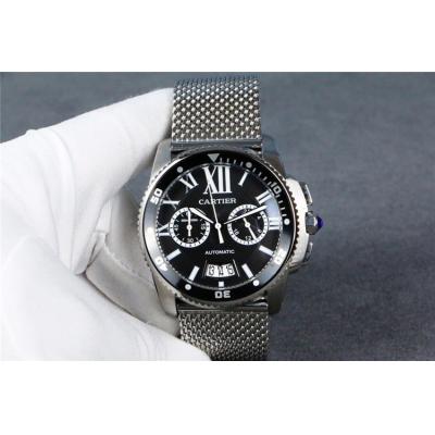 Replica Calibre A21j Automatic Movement Mens Watch Blue Dial Stainless Steel E122