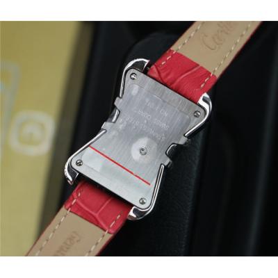 Replica High Jewelry Swiss Quartz Movement Womens Watch White Dial Leather Strap D E125