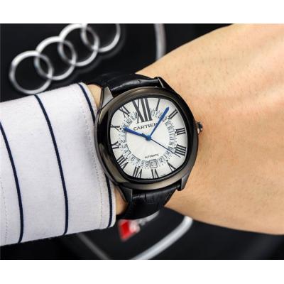 Replica Drive A21j Automatic Movement Mens Watch Black Dial Leather Strap E126