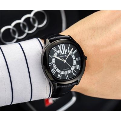 Replica Drive A21j Automatic Movement Mens Watch Black Dial Leather Strap E126