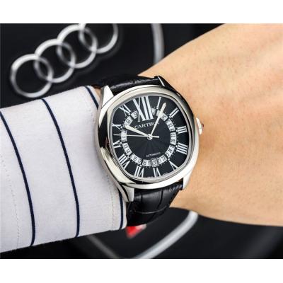 Replica Drive A21j Automatic Movement Mens Watch Black Dial Leather Strap E126