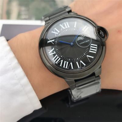 Replica Ballon Bleu A21j Automatic Movement Mens Watch Black Dial PVD Steel E127