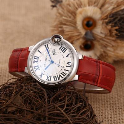 Replica Ballon Bleu A21j Automatic Movement Mens Watch White Dial Leather Strap E128