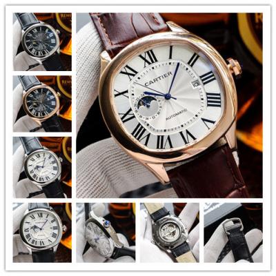 Replica Drive A21j Automatic Movement Mens Watch White Dial Leather Strap E130