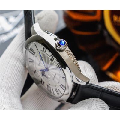 Replica Drive A21j Automatic Movement Mens Watch White Dial Leather Strap E130