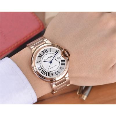 Replica Ballon Bleu A21j Automatic Movement Womens Watch Silver Dial Rose Gold E138