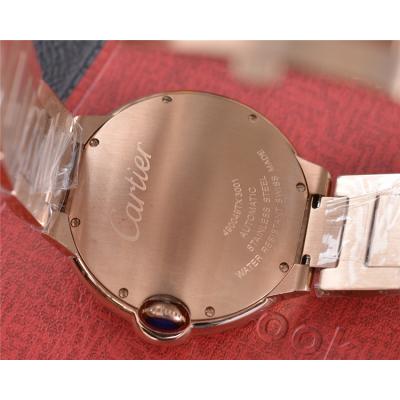 Replica Ballon Bleu A21j Automatic Movement Womens Watch Silver Dial Rose Gold E138