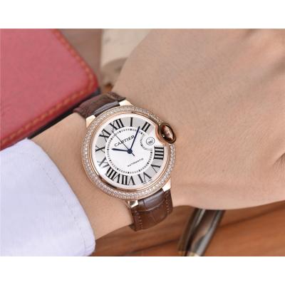 Replica Ballon Bleu A21j Automatic Movement Womens Watch Silver Dial Rose Gold E138