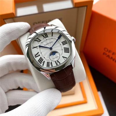 Replica Drive A21j Automatic Movement Mens Watch White Dial Leather Strap A E186