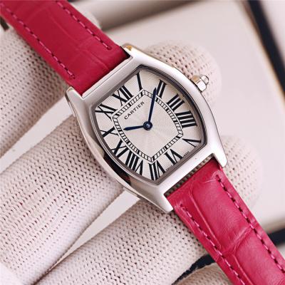 Replica Tortue Swiss Quartz Movement Womens Watch White Dial Leather Strap E188