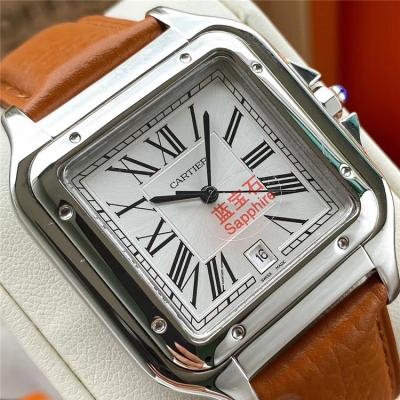 Replica Panthère Swiss Quartz Movement Womens Watch White Dial Leather Strap A E198