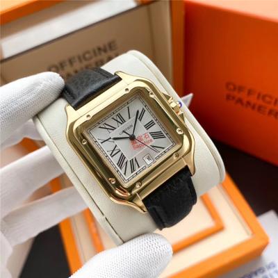 Replica Panthère Swiss Quartz Movement Womens Watch White Dial Leather Strap B E198