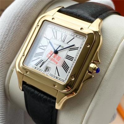 Replica Panthère Swiss Quartz Movement Womens Watch White Dial Leather Strap B E198