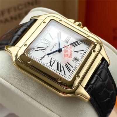 Replica Panthère Swiss Quartz Movement Womens Watch Black Dial Leather Strap C E198