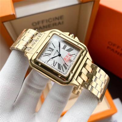 Replica Panthère Swiss Quartz Movement Womens Watch White Dial Jubilee Bracelet Rose Gold D E198