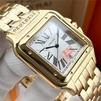 Replica Panthère Swiss Quartz Movement Womens Watch White Dial Jubilee Bracelet Rose Gold D E198