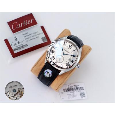 Replica Drive A21j Automatic Movement Mens Watch White Dial Leather Strap E200