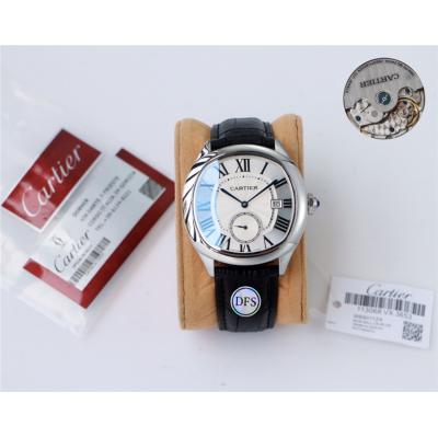 Replica Drive A21j Automatic Movement Mens Watch White Dial Leather Strap E200