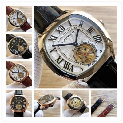 Replica Drive A21j Automatic Movement Mens Watch White Dial Leather Strap E202