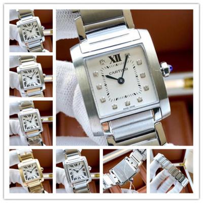 Replica Tank Swiss Quartz Movement Womens Watch Wh...