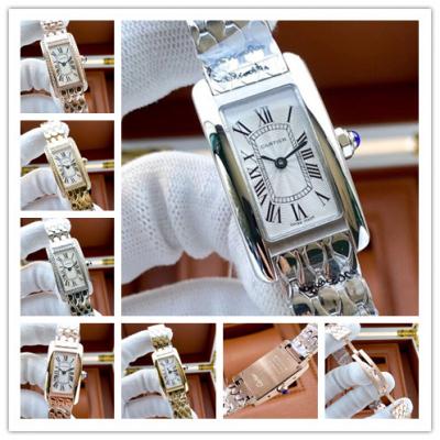 Replica Tank Swiss Quartz Movement Womens Watch Wh...