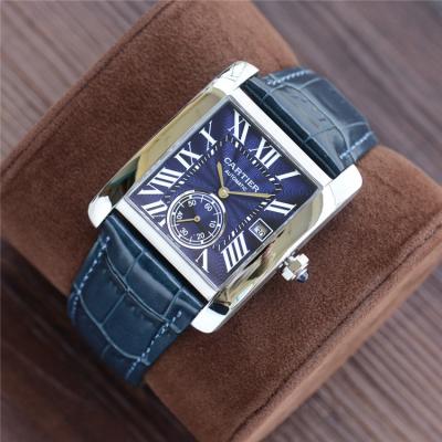 Replica Tank A21j Automatic Movement Mens Watch White Dial Leather Strap A E248