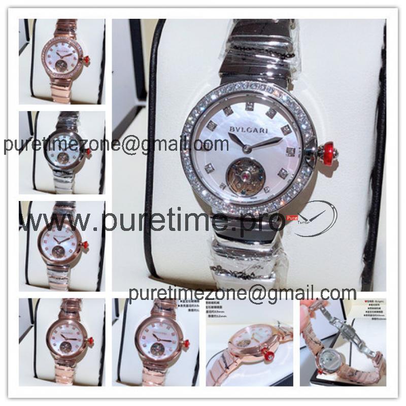 Replica Lvcea A21 j Automatic Movement Womens Watch MOP Dial Stainless Steel E16