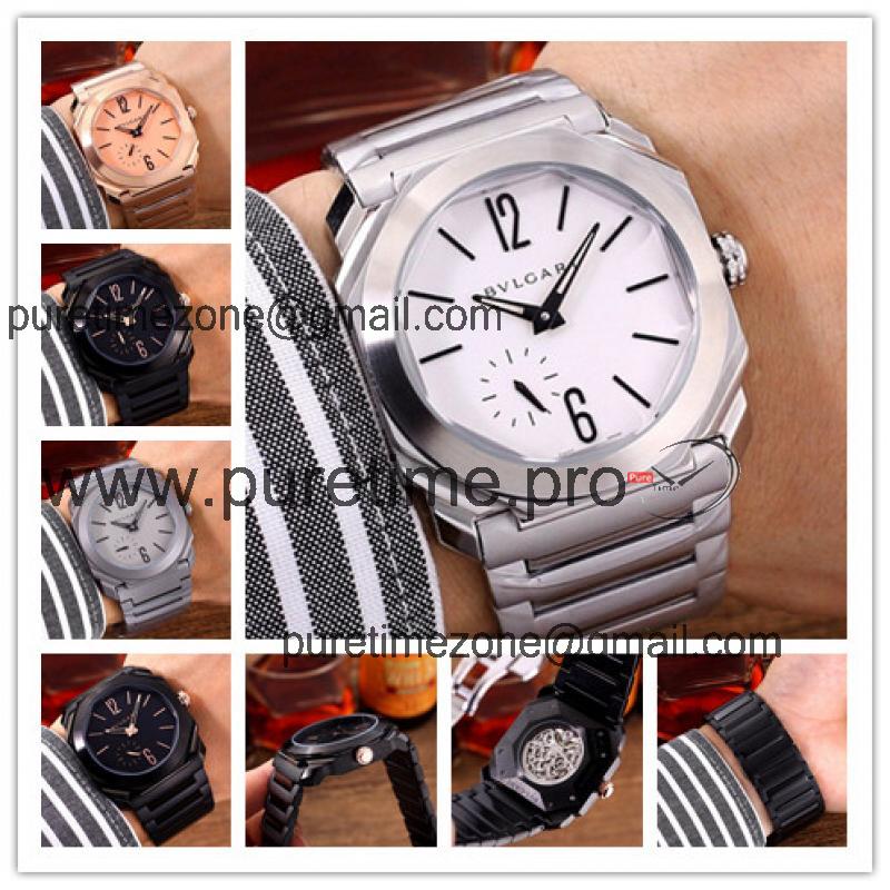 Replica Octo A21j Automatic Movement Mens Watch White Dial Stainless Steel A G09