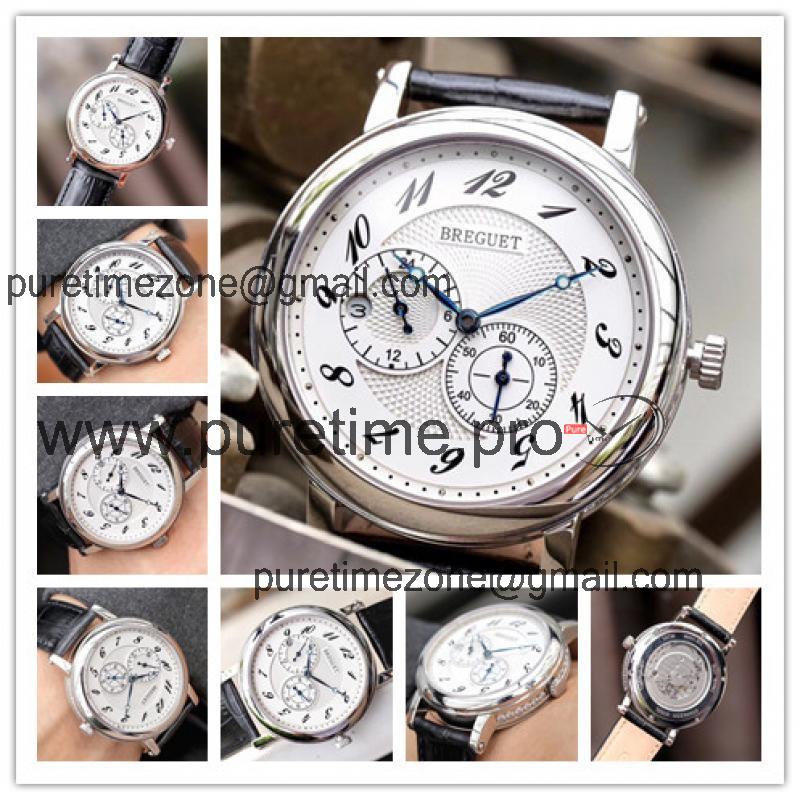 Replica Classique Japan Miyota 8215 Automatic Movement Mens Watch White Dial Leather Strap E04