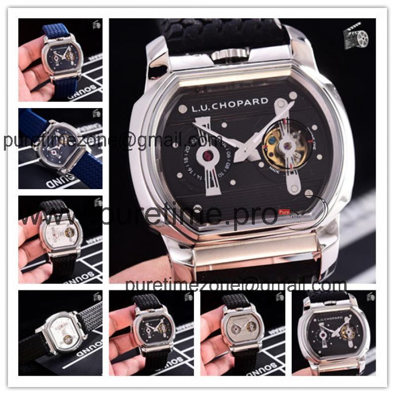 Replica L.U.C A21j Automatic Movement Womens Watch Black Dial Rubber Strap B C02