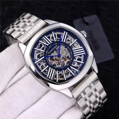 Replica Drive A21j Automatic Movement Mens Watch Skeleton Dial Two Tone Rose Gold B G07