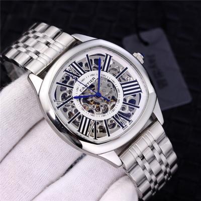 Replica Drive A21j Automatic Movement Mens Watch Skeleton Dial Two Tone Rose Gold B G07