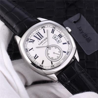 Replica Drive A21j Automatic Movement Mens Watch White Dial Leather Strap G08