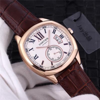 Replica Drive A21j Automatic Movement Mens Watch White Dial Leather Strap G08