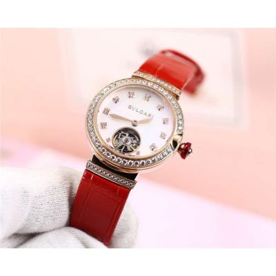 Replica Lvcea A21J Automatic Movement Womens Watch MOP Tourbillon Dial Rose Gold B E04