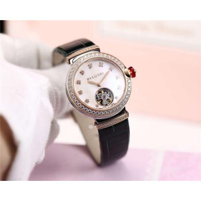 Replica Lvcea A21J Automatic Movement Womens Watch MOP Tourbillon Dial Rose Gold C E04