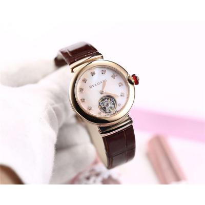 Replica Lvcea A21J Automatic Movement Womens Watch MOP Tourbillon Dial Rose Gold D E04